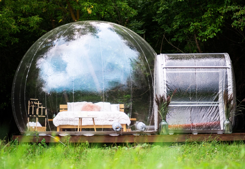 how to use a bubble tent